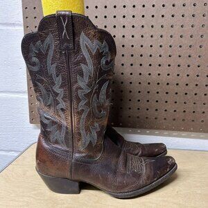 Twisted X WWT0018 Ranch Women's Chocolate Brown Cowgirl Western Boots Sz 10 B